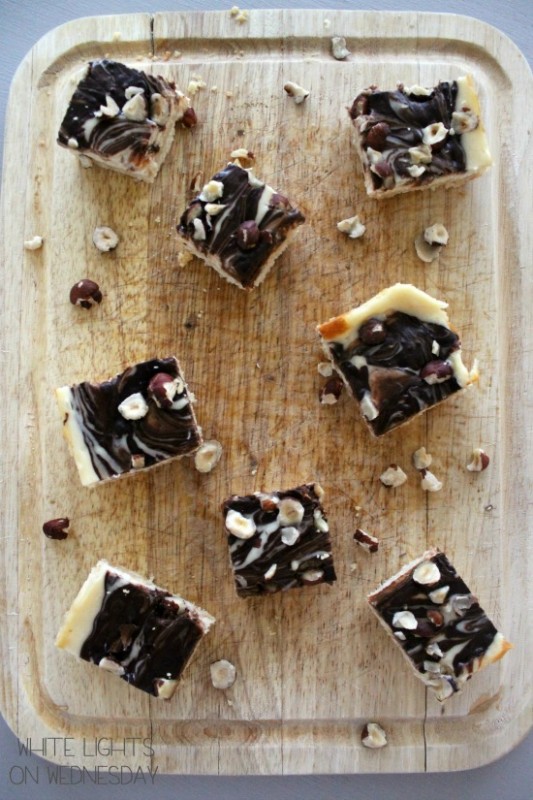 Dark Chocolate & Hazelnut Cheesecake Bars 3