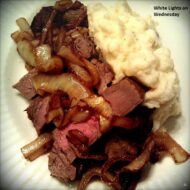 Marinated Steak with Caramelized Onions