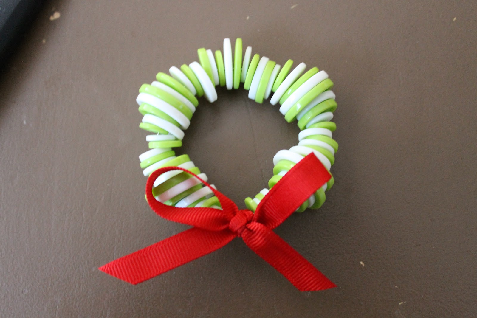 Button Wreath Ornament