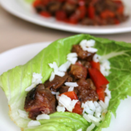 Chile-Red Pepper & Ginger Soy Beef Lettuce Cups