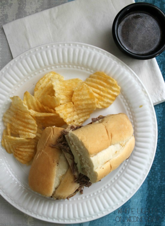 Marie's Crock Pot French Dip White Lights on Wednesday