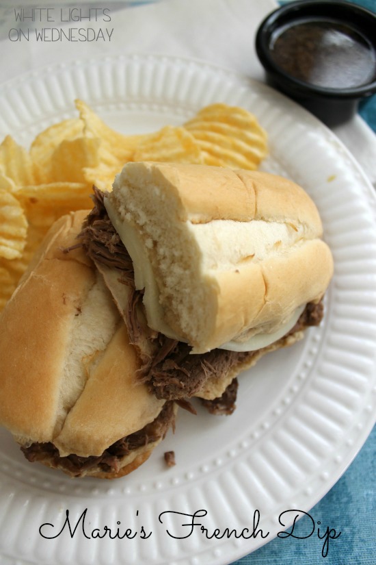 Marie's Crock Pot French Dip White Lights on Wednesday