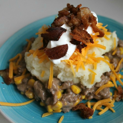Loaded Potato Beef Casserole