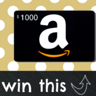 $1,000 Amazon Gift Card Giveaway!  {Closed}