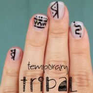 Temporary Tribal Nail Art