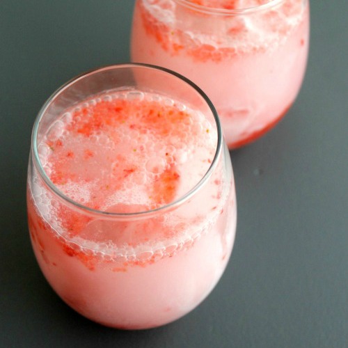 Strawberry Coconut Italian “Cream” Soda