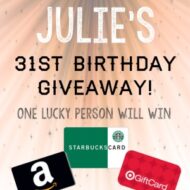 My 31st Birthday Giveaway!!