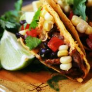 Baked Blackened Chicken Tacos with Southwest Relish