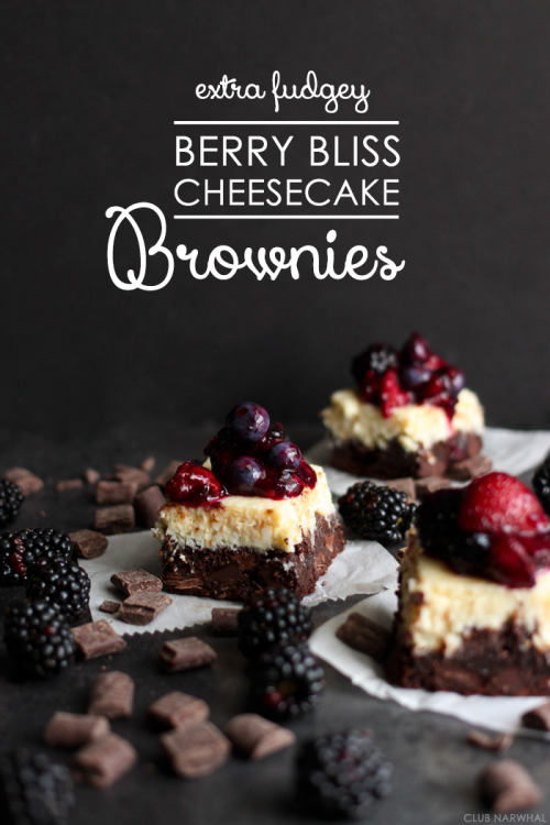Berry Bliss Cheesecake Brownies