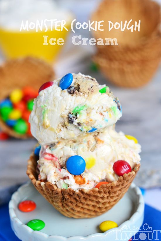 Monster Cookie Dough Ice Cream