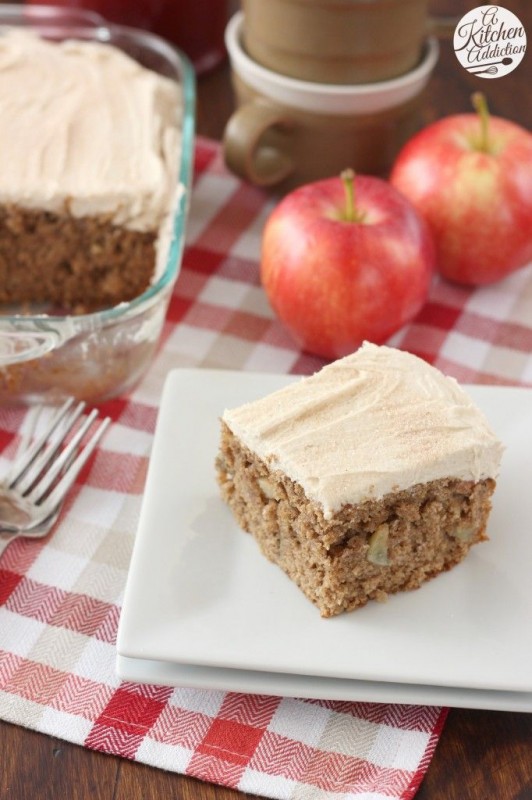 25 All-American Apple Desserts Apple Cake with Maple Frosting