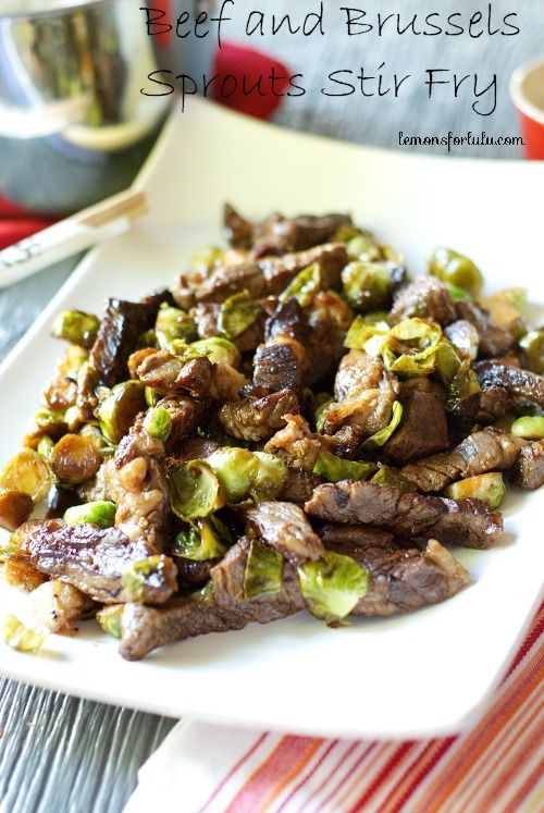 Beef and Brussels Sprouts Stir Fry