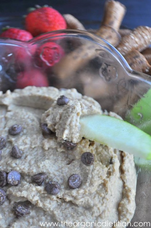 Peanut Butter Cookie Dough Hummus | White Lights on Wednesday