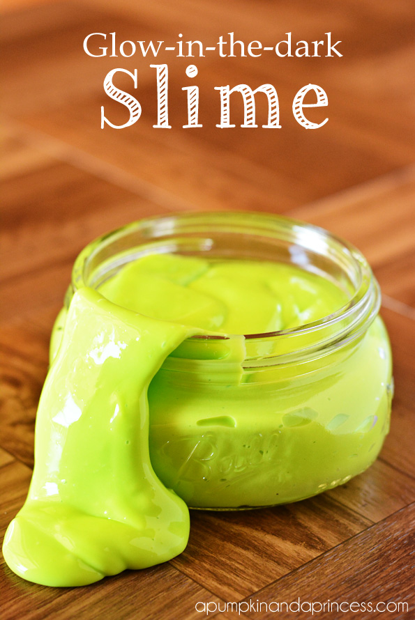 Homemade Glow in the Dark Slime