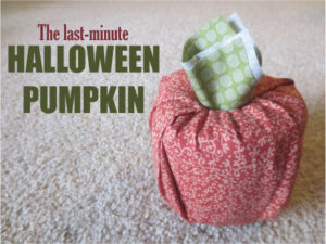 Last-Minute Halloween Pumpkin