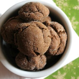Chocolate Triple Ginger Snap Cookies