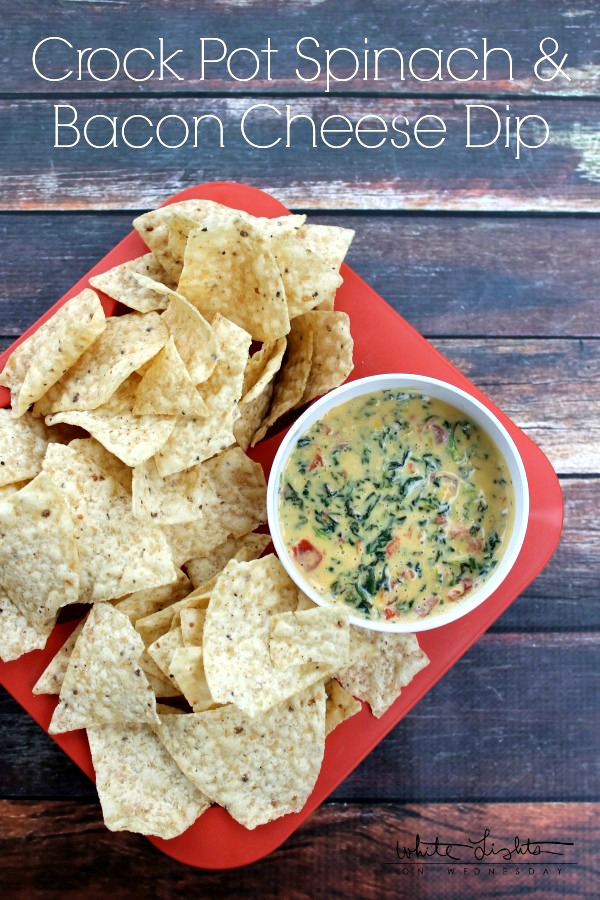 Crock Pot Spinach and Bacon Cheese Dip