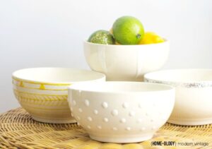 DIY Decorated Bowls