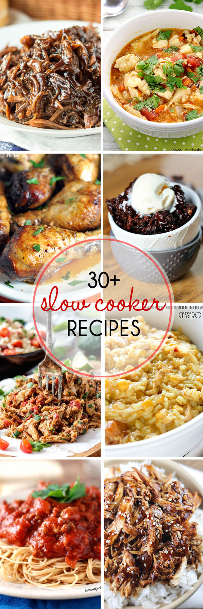 Love a flavorful dinner without all the work? Then you'll adore these 30+ Slow Cooker Recipes for Your Crock Pot! We've rounded up everything from dinner to dessert to give a meal to remember without all the fuss!