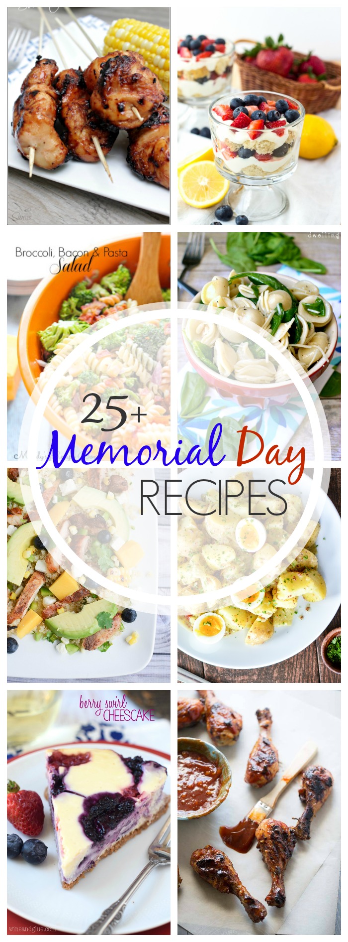 Planning a barbecue for Memorial Day weekend? Then we've got you covered with these 25+ Recipes for Your Memorial Day Cookout! You'll find everything from appetizers to desserts to keep your crowd happy and satisfied!