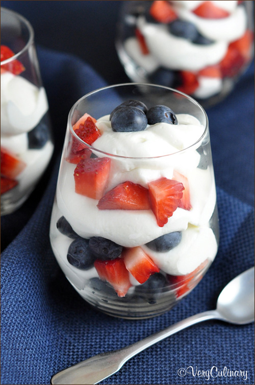 Red, White & Blue Cheesecake Mousse - Belly Full